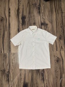 Striped Short Sleeve Button Down