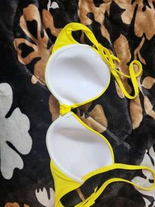 Neon Yellow Bra