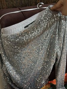 Sparkly Silver Top