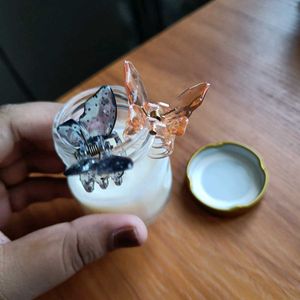 Vanilla Candle With Free Butterfly Clips