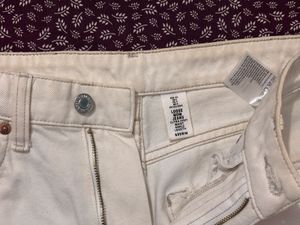 h&amp;m off-white straight fit denim (free shipping)