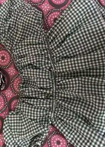 Gingham Tie-Front Top