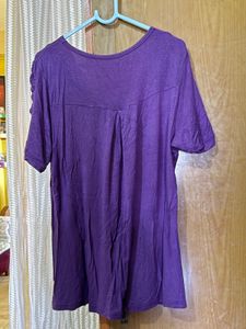 Purple beaded neck  top