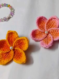 Crochet Hair Accessories Combo 🎀🫶