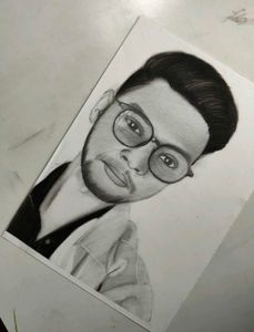 potrait painting hand made draw