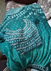 Elegant Green Lehenga Choli Set