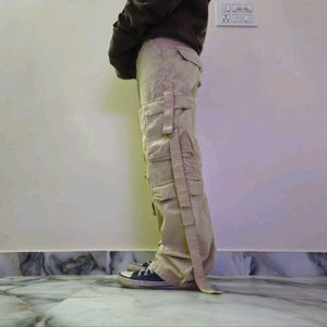 Beige Cargo Pants