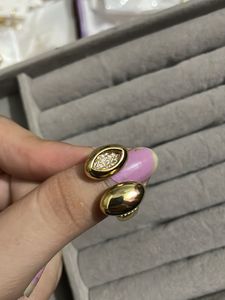 Gold Adjustable Anti Tarnish Ring