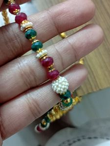 Beads Chain With Jhumka Matis