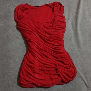 Y2k Red Boddyfitted Top