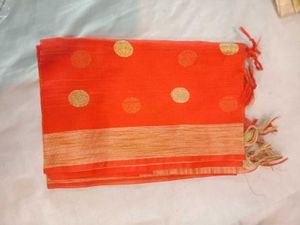 Pink Dupatta with Gold Dots