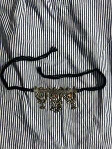 Boho Silver Choker Necklace
