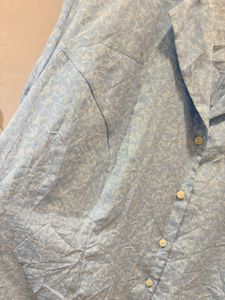 Beautiful Blue Over Size Imported Shirt