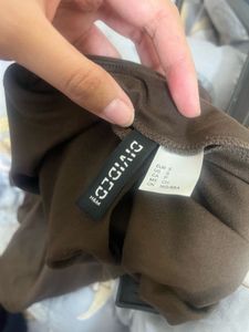 Brown Mini Bodycon Dress