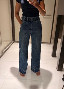 Bluer Wide Leg Denim Jeans