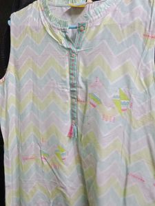 Stylish Lime Green Kurta Ateesa Brand M Size