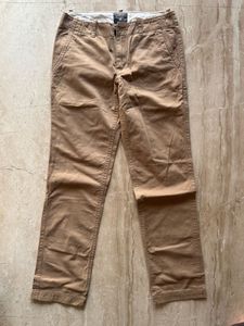 Khaki Straight Fit Trousers