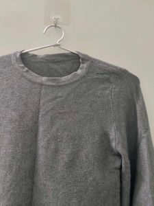 Gray Flared Sleeve Top