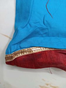 sky blue dress material