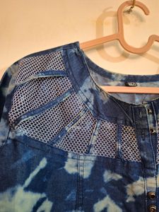 Blue Denim Kurta