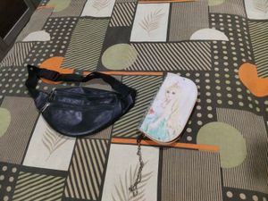 Combo Of Waist Bag And Barbie Purse