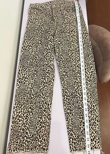 H&amp;M Leopard Print Straight Leg Jeans