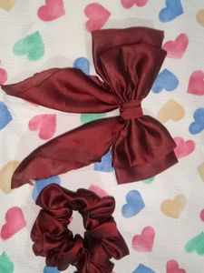 Hair Bow And Scrunchie