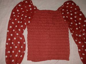 Polkadot Off Shoulder Top
