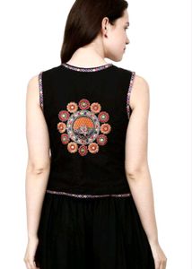 Prijam Ethnic Cotton Embroidery Jacket
