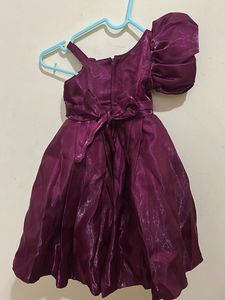 Elegant Plum Party Dress