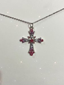 Barbiecore Cross Necklace🩰