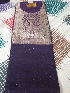 Unstitched Party Wear Suit