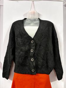 Yellow Knit Cardigan