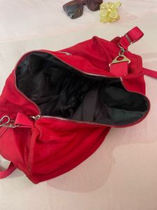 Red Crescent Shoulder Bag