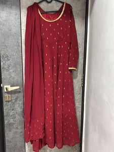 Indya Maroon Anarkali 🪷