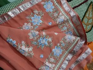 Embroidered Indian Saree COMBO