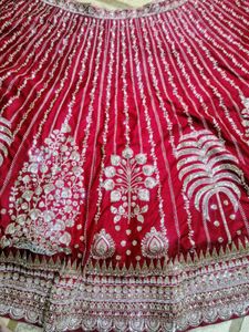 Red Embroidered Lehenga Choli