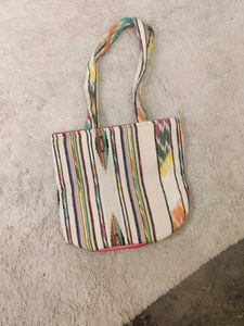 Striped Tote Bag