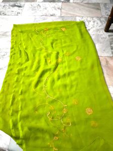 Green Embroidered Dupatta