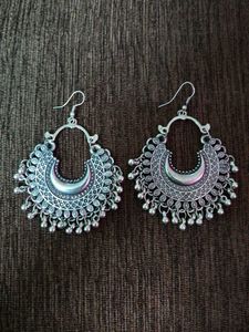 Silver Boho Dangle Earrings