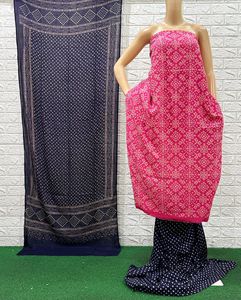 *🍁HEAVY REYON PATOLA PRINT DRESS MATERIAL🍁*