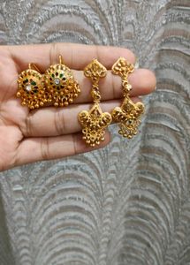 Gold-Plated Earrings Set
