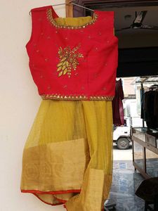 Beautiful Lehenga Choli With Sleeves available
