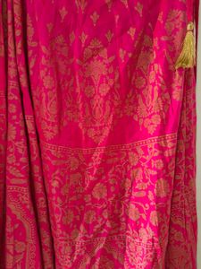 Pink With Golden Details Ethnic Skirt