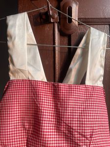 Red Gingham Dress with Bow