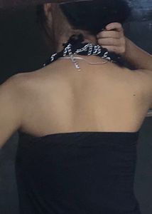 Black Backless Tops