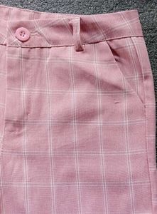 Pink Plaid Pants