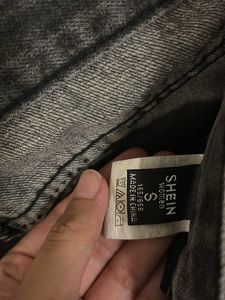 Denim Charcoal Grey Skirt