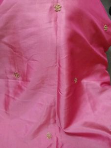 Pink gotta patti silk kurta never use