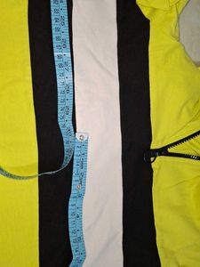 Yellow Striped Casual Dress